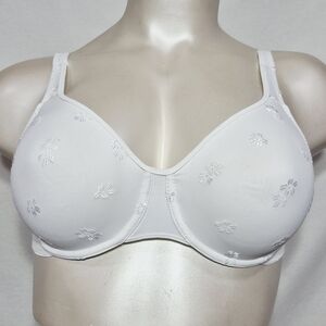 40C Warner's 2859 Flower Charms Unlined Semi Sheer Underwire Bra White‎ NWOT